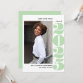 EPIC JAAR | MINT GROENE FOTO AFSCHUWING COLLEGE KAART (Voorkant / Achterkant in situ)