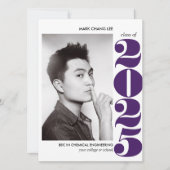 EPIC-JAAR | PAARS BOLD COLLEGE FOTO-AFSTUDEREN KAART (Voorkant)