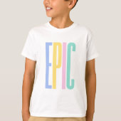 EPIC - Jongens T-shirt met kleur Tekst | DP7Art (Voorkant)