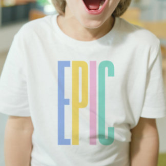 EPIC - Jongens T-shirt met kleur Tekst | DP7Art