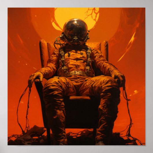 Epic Journey: boeiend Spacescape Poster in Oli (Voorkant)