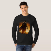 Epic knight at sunset on the field t-shirt (Voorkant volledig)