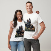 Epic Knight op Black Horse T-shirt (Unisex)