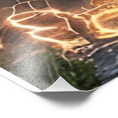 Epic Knight Warrior Digitale Poster Middeleeuwse F (Hoek)