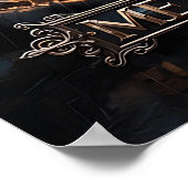 Epic Knight Warrior Digitale Poster Middeleeuwse F (Hoek)