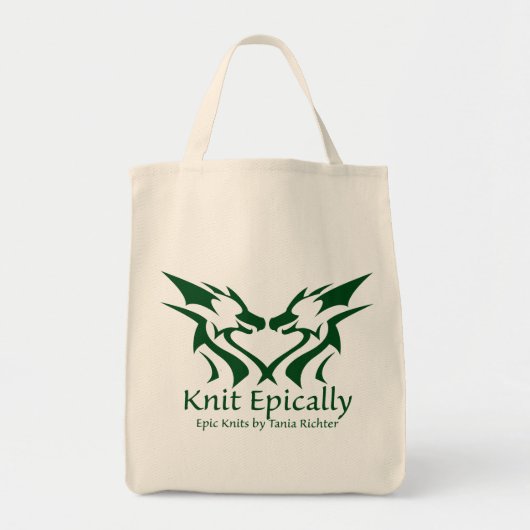 Epic Knits Canvas tas (Voorkant)