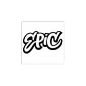 EPIC Lettering Graffiti Grunge Leraar Kalligrafie Rubberstempel (Afrduk)