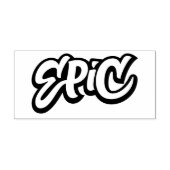 EPIC Lettering Graffiti Skateboard Cool Teacher Rubberstempel (Afrduk)