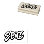 EPIC Lettering Graffiti Skateboard Cool Teacher Rubberstempel (Gestempeld)