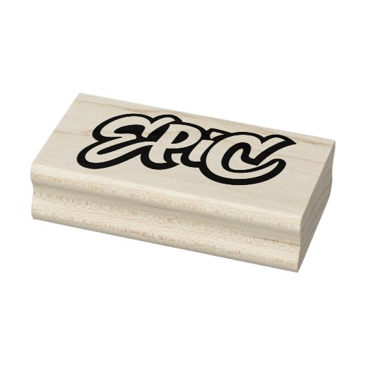 EPIC Lettering Graffiti Skateboard Cool Teacher Rubberstempel (Stempel)