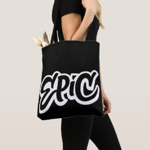 EPIC Lettering - Graffiti - Wees Geweldige zwart Tote Bag