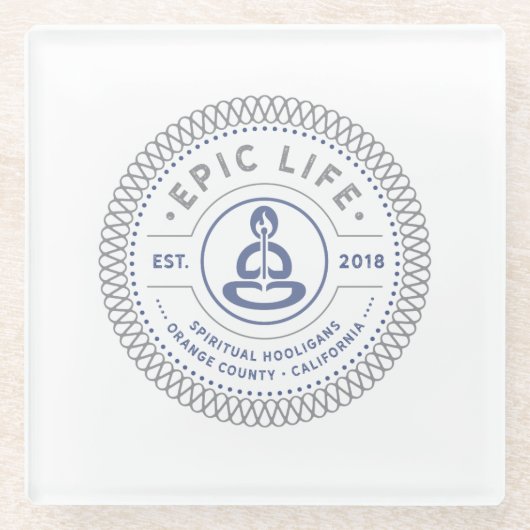 Epic Life Spiritueel Hooligan Onderzetter Glazen Onderzetter (Voorkant)