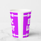 Epic Loot Gamer Neon Paarse Star-slogan Papieren Bekers (Rechts)