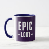 Epic Loot Gamer Paars White Teen Boy Slogan Mok (Links)