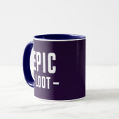Epic Loot Gamer Paars White Teen Boy Slogan Mok (Voorkant links)