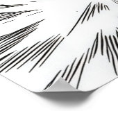 Epic Manga Style Cat Warrior Energy Blast UFO Poster (Hoek)