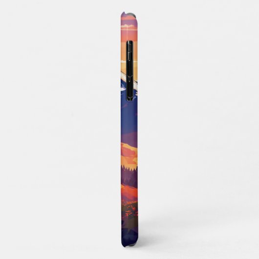 Epic Matterhorn Zonsondergang iPhone Case (Achterkant/links)