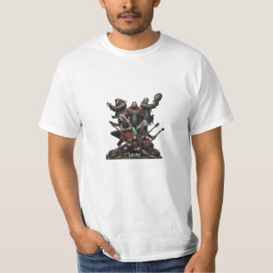 Epic Metal Band Kunst met Dark Fantasy Theme T-shirt