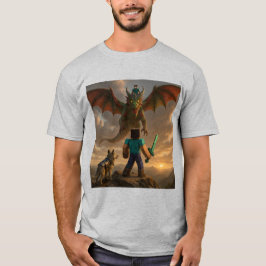Epic Minecraft-geïnspireerde Battle T-shirt | Mine