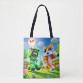 Epic Minecraft-geïnspireerde peuter Canvas tas Cat (Voorkant)