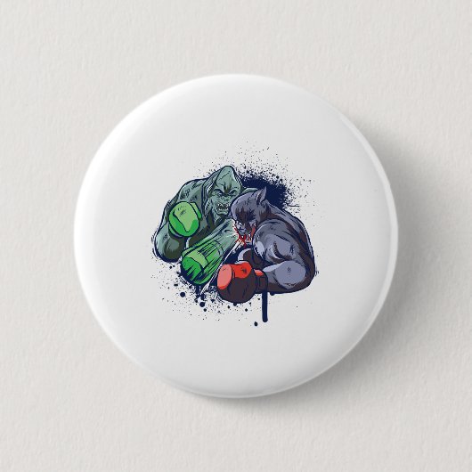 Epic Monster Boxing Battle Ronde Button 5,7 Cm (Voorkant)