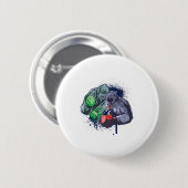 Epic Monster Boxing Battle Ronde Button 5,7 Cm (Voorkant /achterkant)