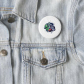 Epic Monster Boxing Battle Ronde Button 5,7 Cm (In situ)