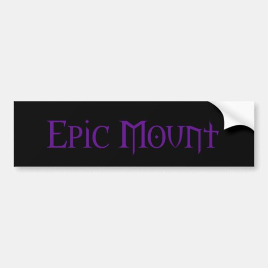 Epic Mount Bumpersticker (Voorkant)