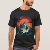 Epic Mountain Adventure Silhouette T-shirt (Voorkant)