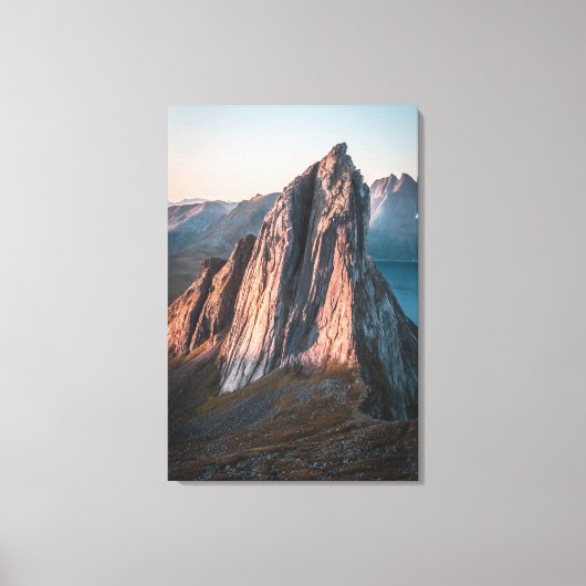 Epic Mountain Noorwegen Canvas Afdruk (Voorkant)