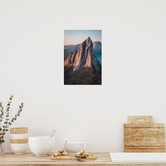 Epic Mountain Noorwegen Poster (Keuken)