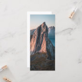 Epic Mountain Norway Landscape foto Kaart (Voorkant / Achterkant in situ)