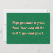 Epic New Year's Eve Bash Greeting Card2026 Kaart (Achterkant)