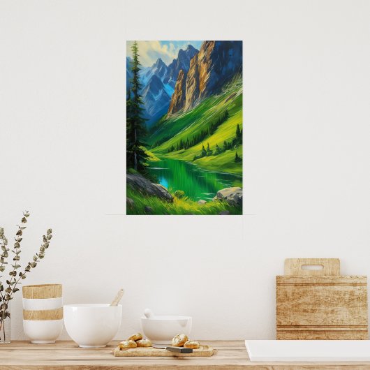 Epic Panorama, Green Valley's Dance Poster (Keuken)