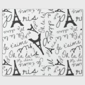 Epic Paris Eiffel Tower Cadeaupapier (Vlak)