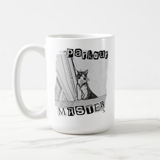 Epic Parkour Master Funny Punk Kitty Design Koffiemok (Links)