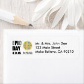 EPIC Pi Day - E"PI"C Day Blueberry Lattice Pie Etiket (Insitu)