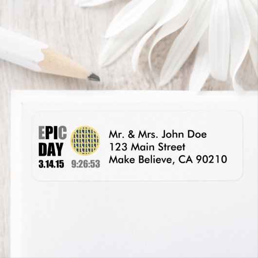 EPIC Pi Day - E"PI"C Day Blueberry Lattice Pie Etiket (Insitu)