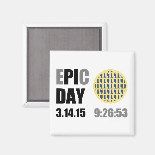EPIC Pi Day - E"PI"C Day Blueberry Lattice Pie Magneet (Voorkant / Achterkant)