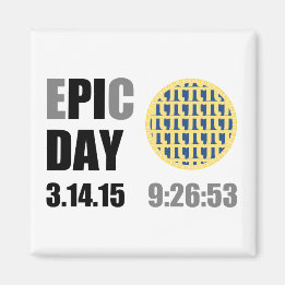 EPIC Pi Day - E"PI"C Day Blueberry Lattice Pie Magneet