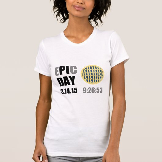 EPIC Pi Day - E"PI"C Day Blueberry Lattice Pie T-shirt (Voorkant)