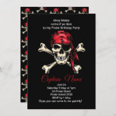 Epic Pirate verjaardagsfeestje Kaart (Voorkant / Achterkant)