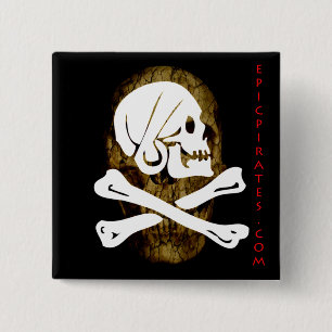 Epic Pirates Banner #9 Vierkante Button 5,1 Cm