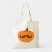 Epic Pumpkin Mustache Jack-O-Lantern Design Tote Bag (Achterkant)