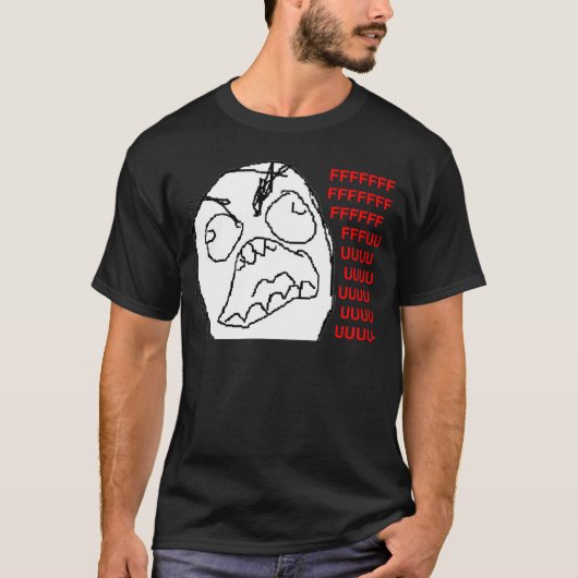 Epic Rage Guy Dark T-shirt (Voorkant)