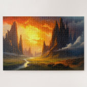Epic Rock Mountains - Fantasy Art Legpuzzel (Horizontaal)