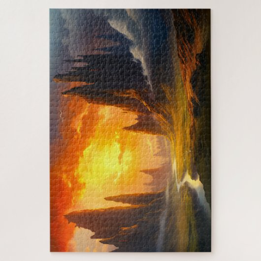 Epic Rock Mountains - Fantasy Art Legpuzzel (Verticaal)