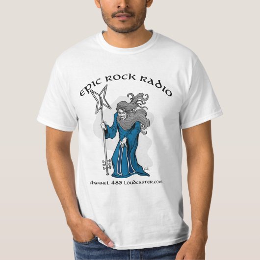 Epic Rock Radio - De wizard - Waarde T-shirt (Voorkant)