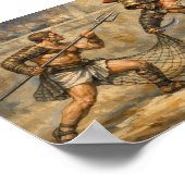Epic Roman Gladiator Battle Traditional Foes Poster (Hoek)
