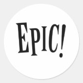 Epic Ronde Sticker (Voorkant)